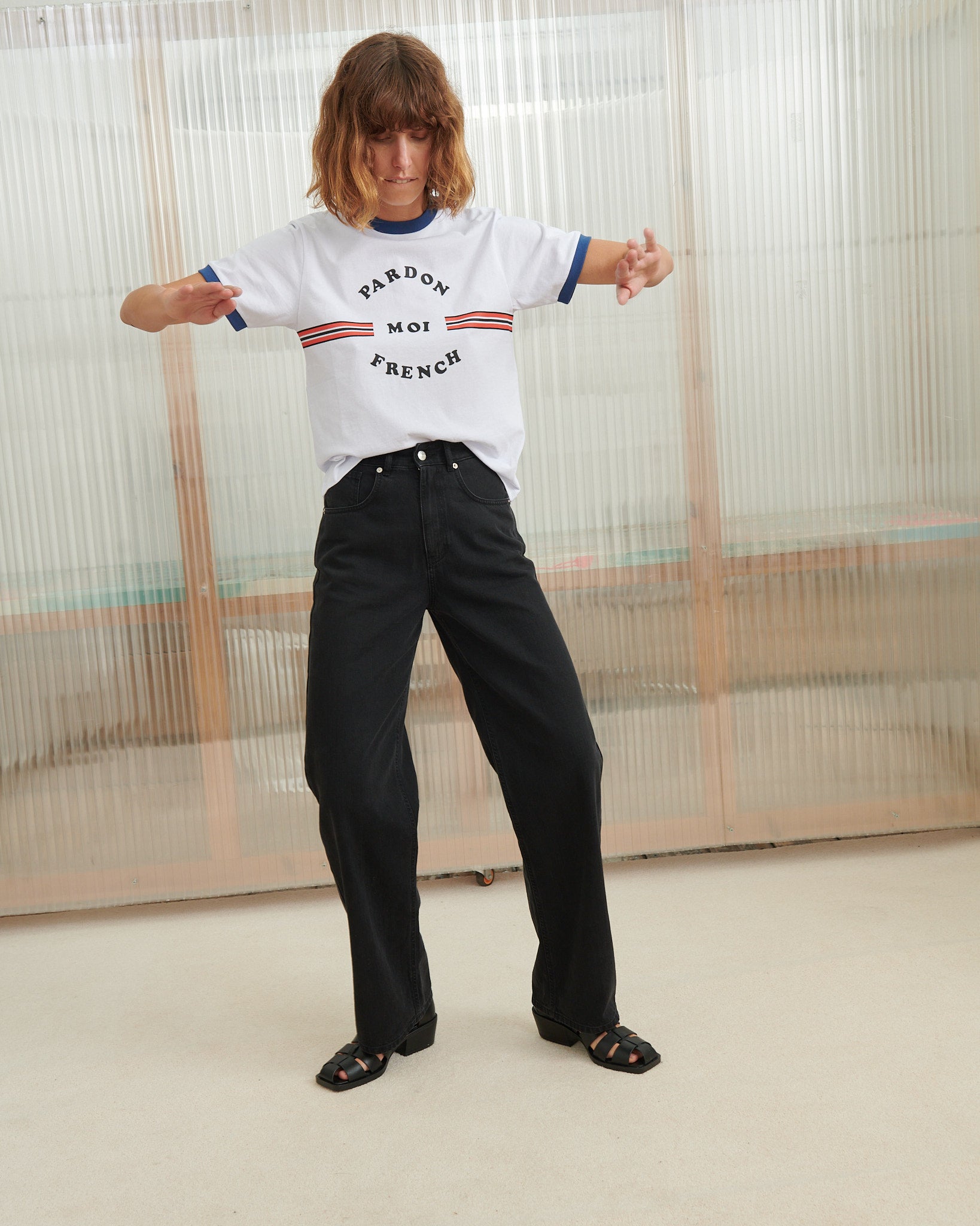 Pardon Moi French Ringer T-Shirt