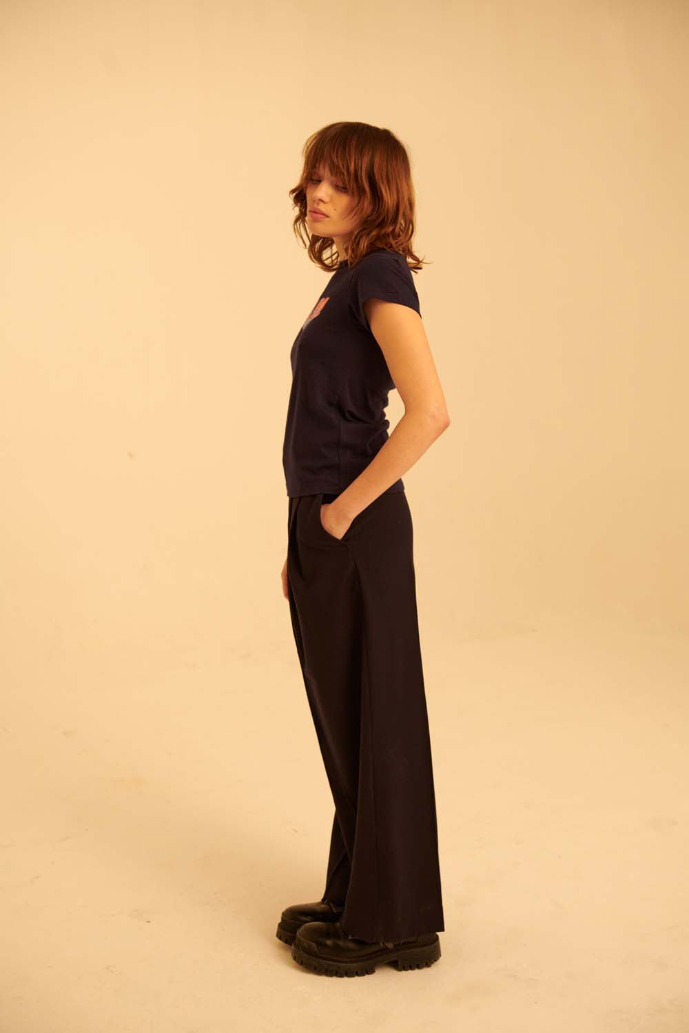 Help Gradient Cap Sleeve T-Shirt