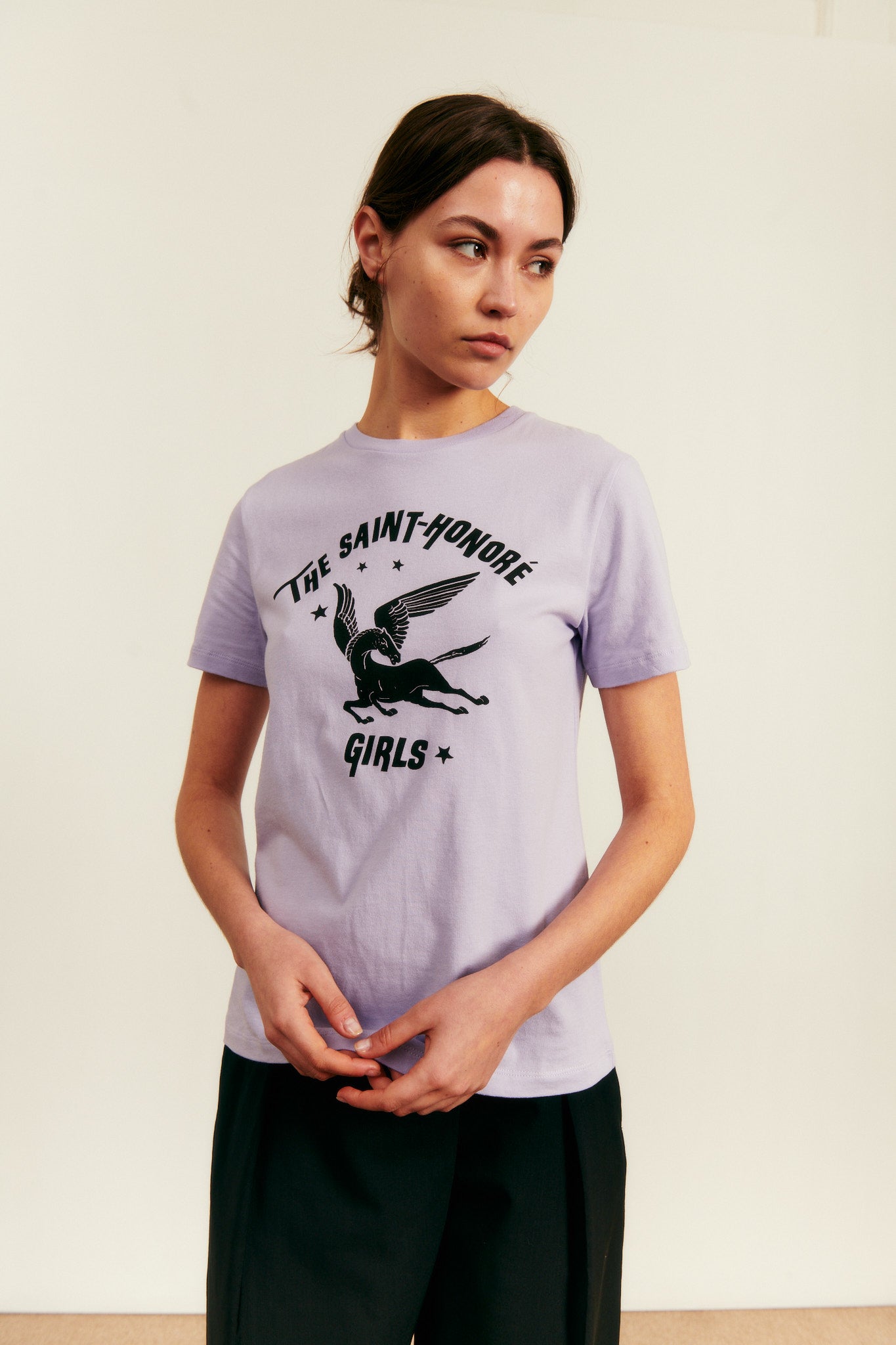 St Honore Girls Classic T-Shirt in Violet