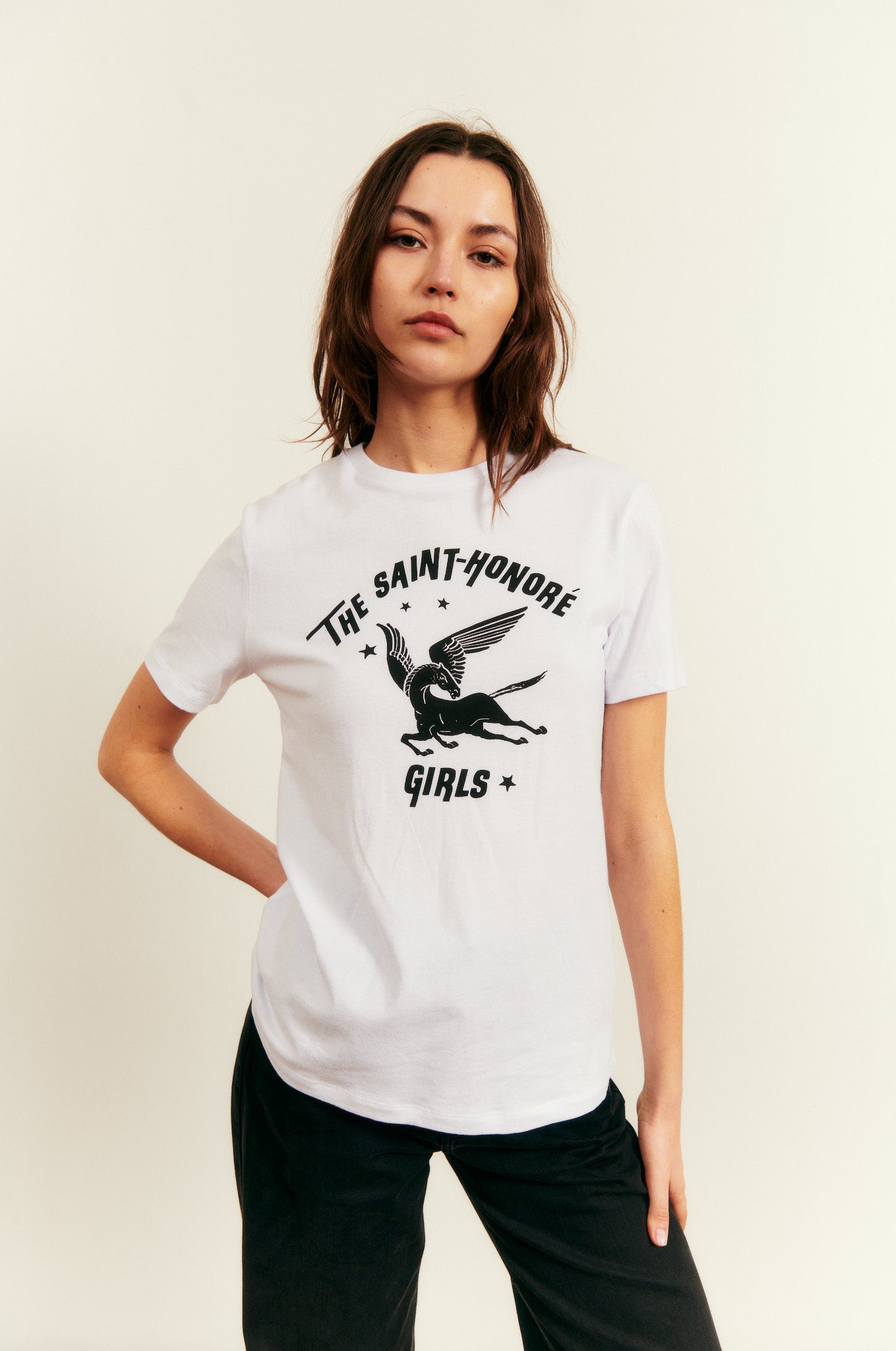 St Honore Girls Classic T-Shirt in White