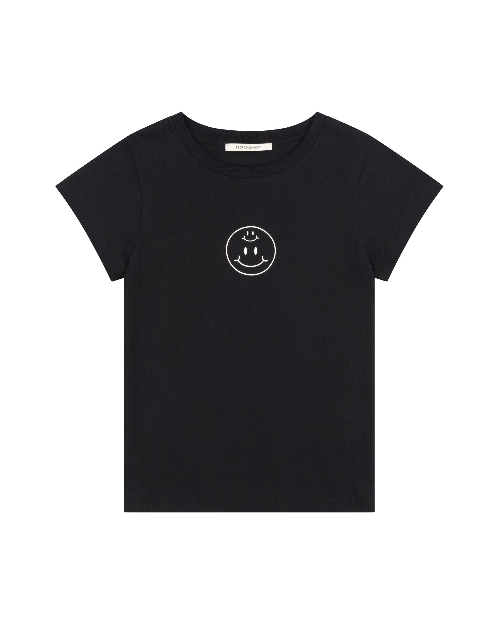 Double Smiley Cap Sleeve T-Shirt