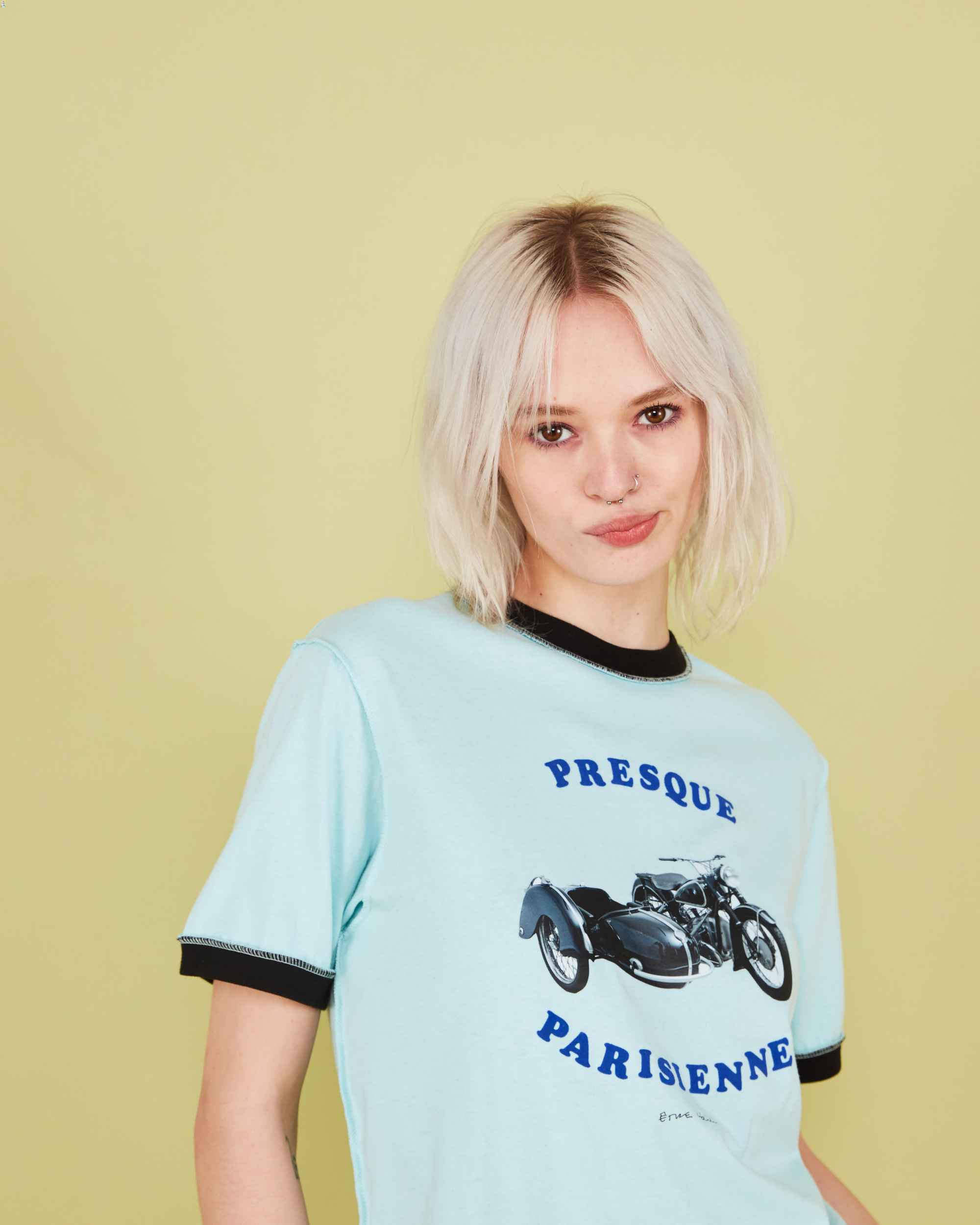 Presque Parisienne Side Car Ringer T-Shirt