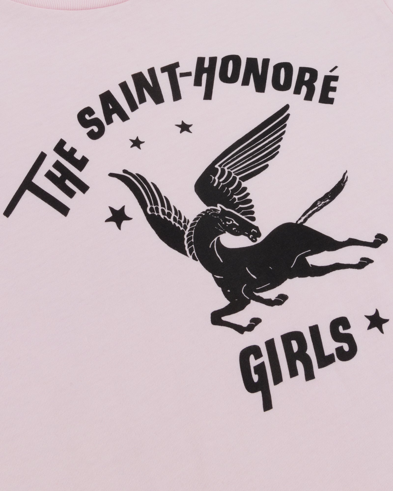 St Honore Girls Classic T-Shirt in Pink Washed