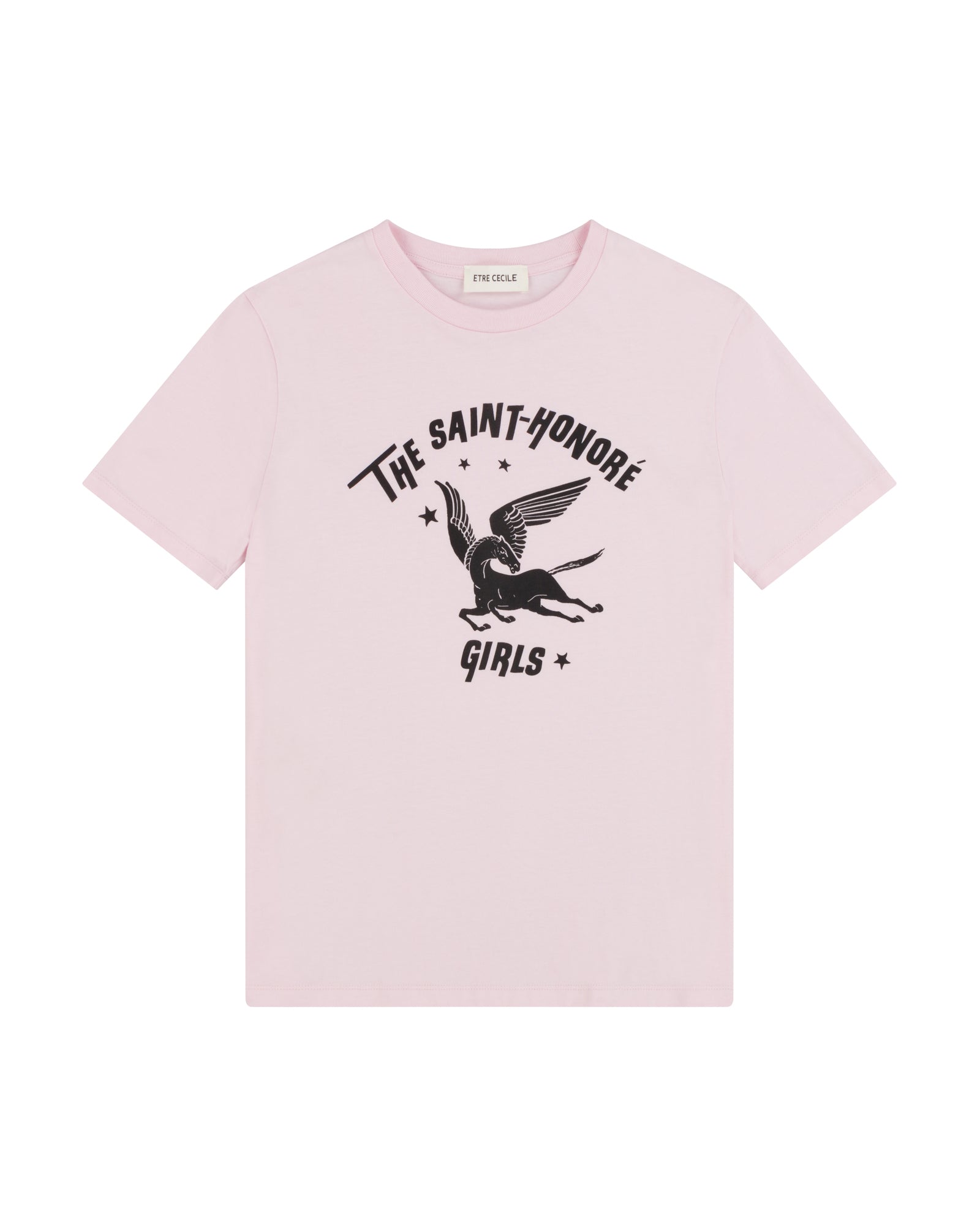 St Honore Girls Classic T-Shirt in Pink Washed