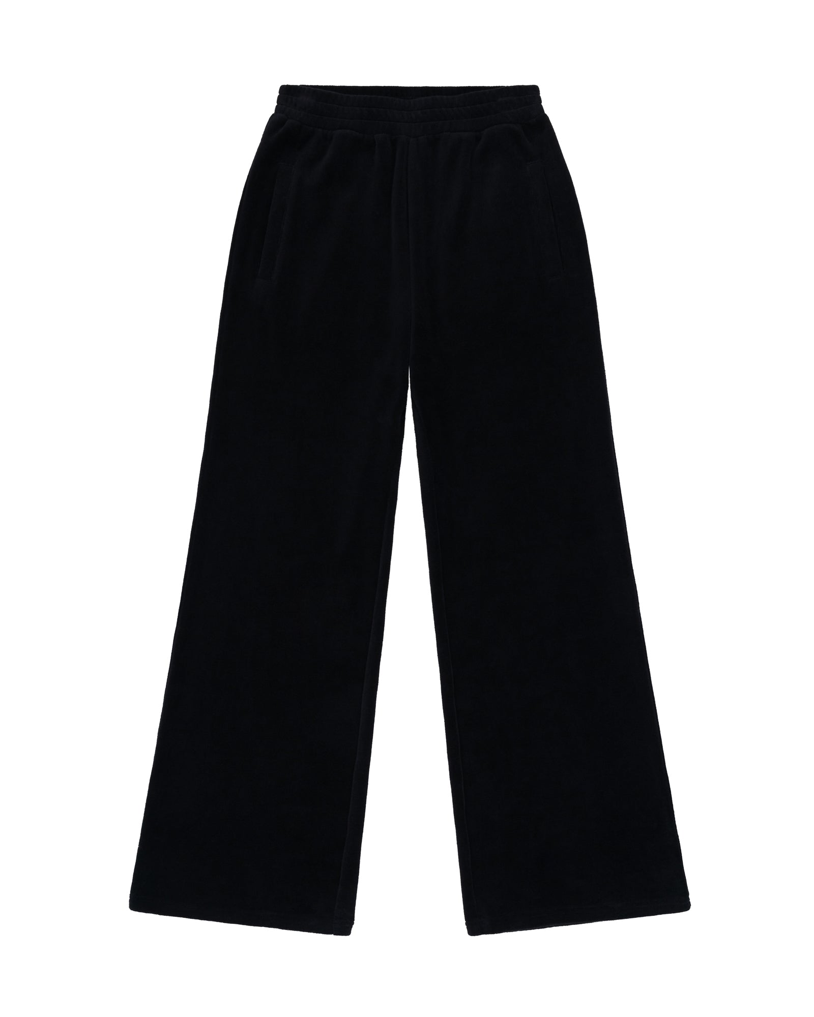 Velour Wide Leg Track Pant