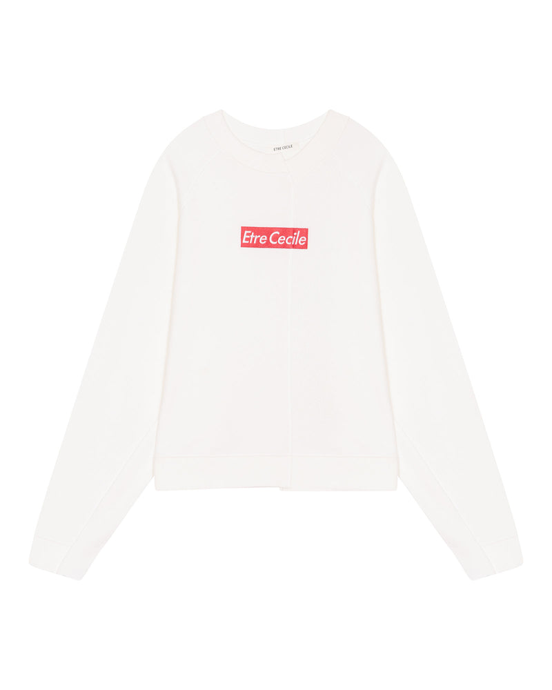 Etre Cecile Cropped Deconstructed Sweatshirt