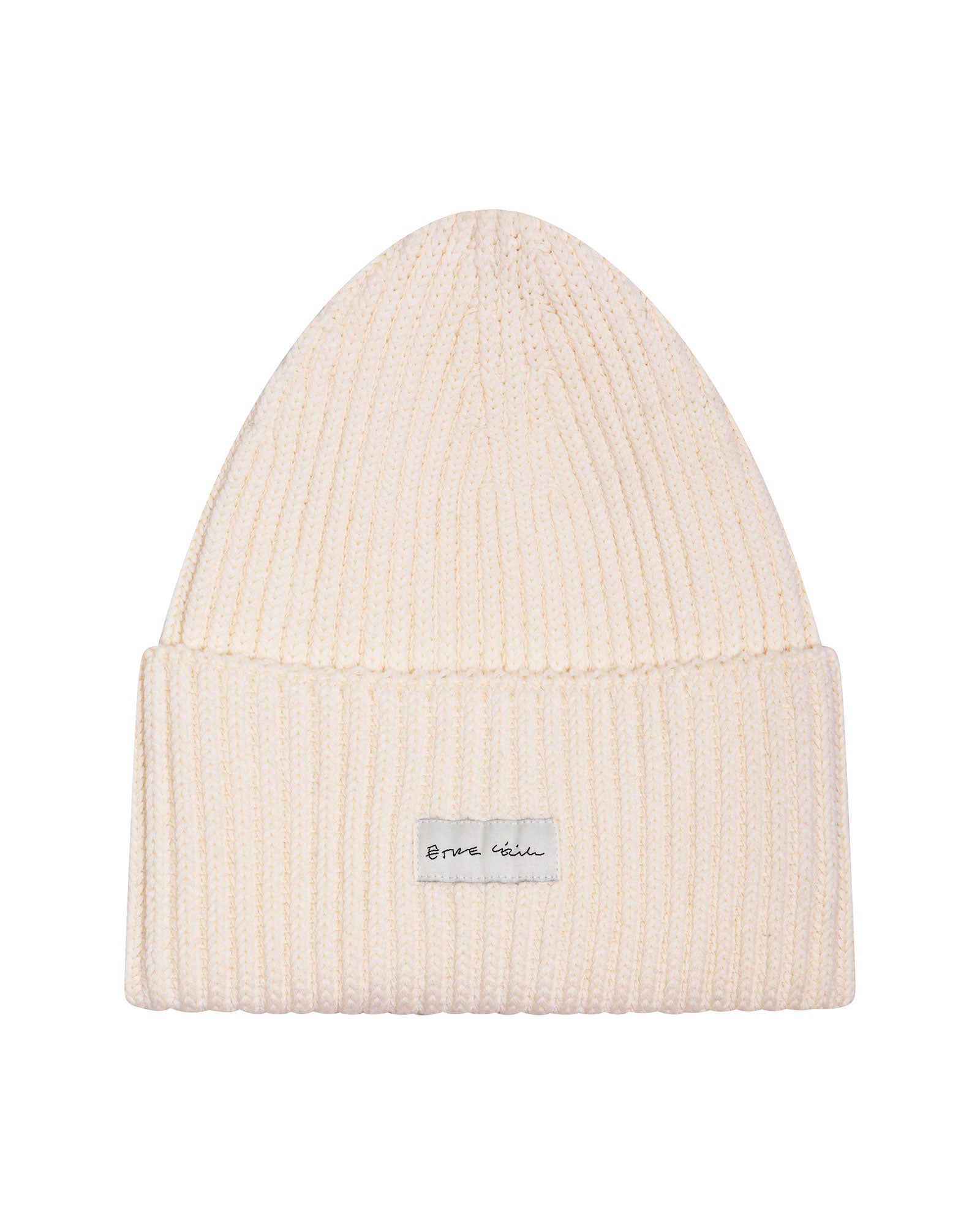 Cotton Beanie in Ecru