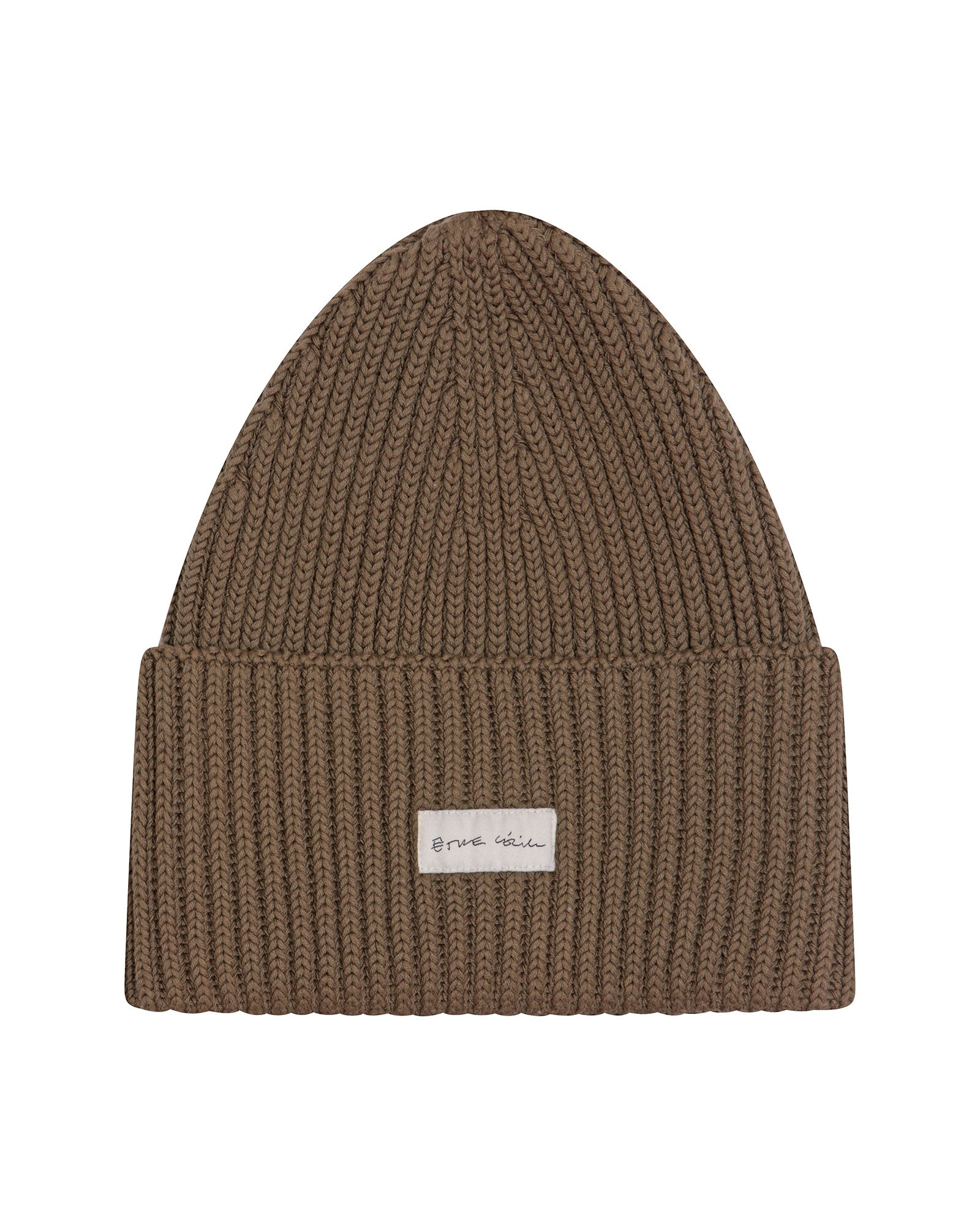 Cotton Beanie in Khaki