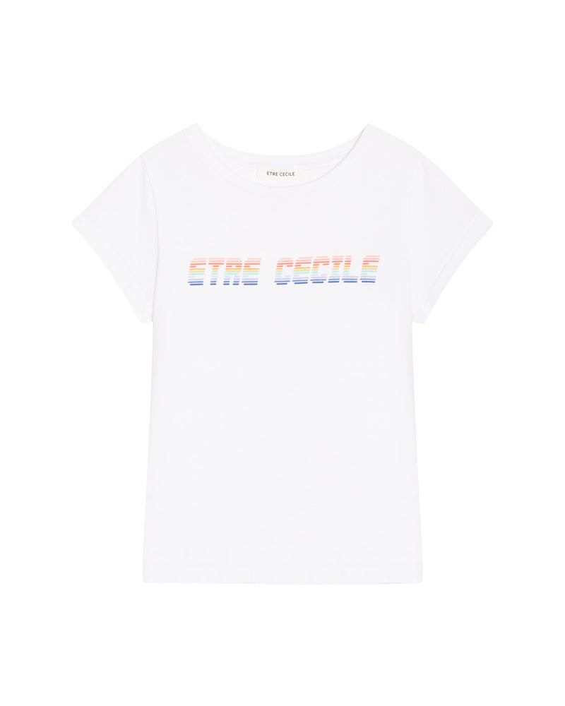 Etre Cecile Rainbow Cap Sleeve T-Shirt