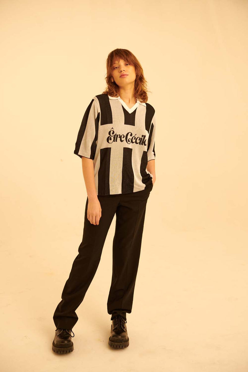 Etre Cecile Swirl Knitted Football Jersey