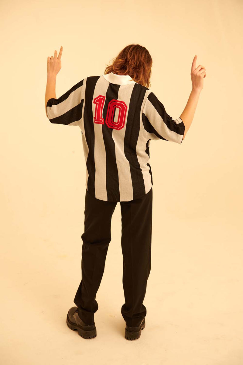 Etre Cecile Swirl Knitted Football Jersey