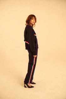 Grosgrain Stripe Retro Track Pants