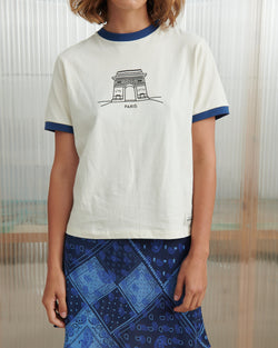 Arc De Triomphe Ringer T-Shirt