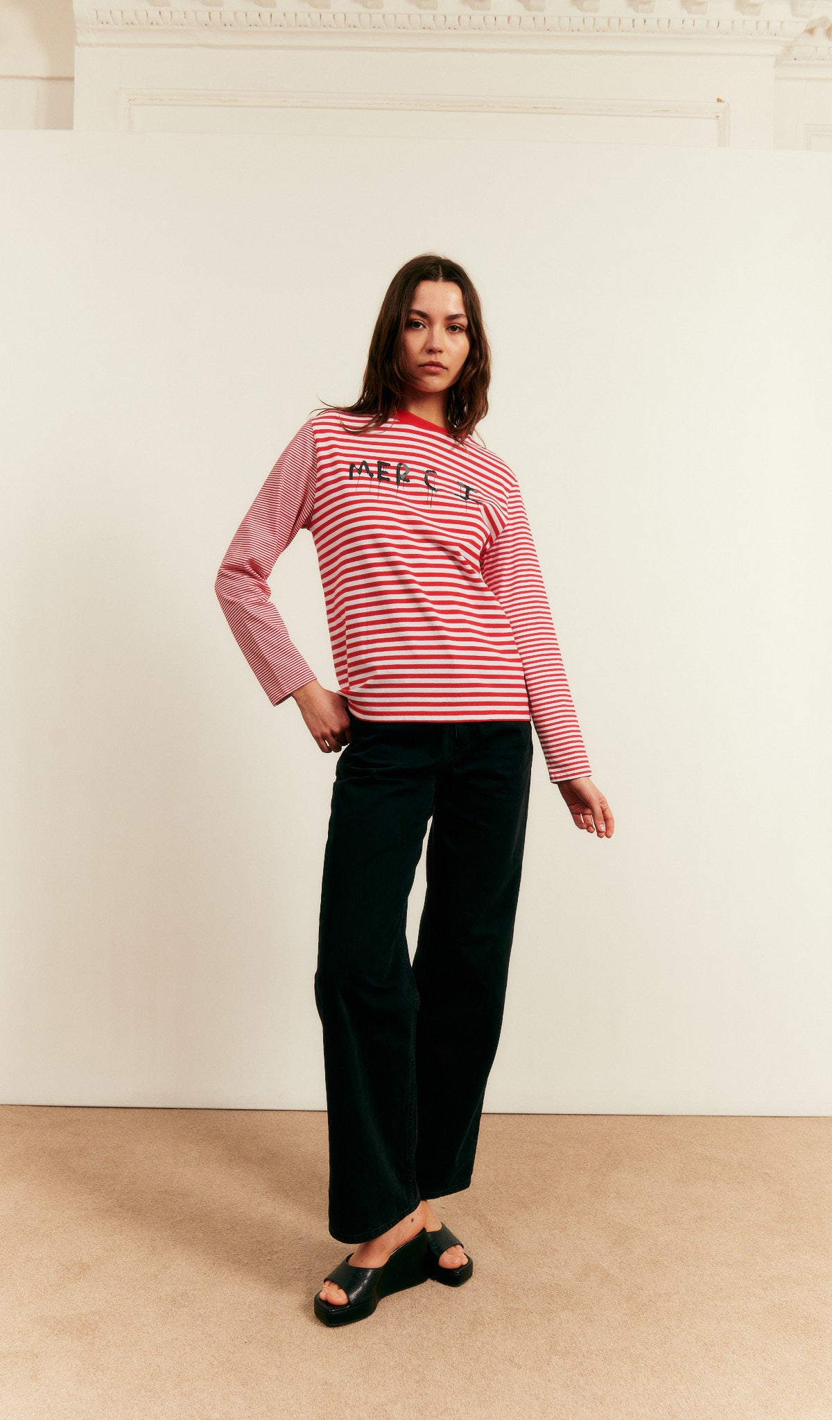 Merci Breton Long Sleeve T-Shirt