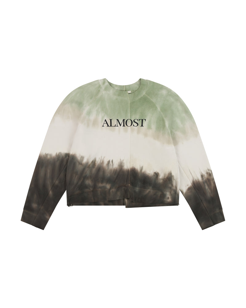 Almost Cropped Deconstructed Sweatshirt