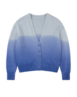 Masseria Cecile Ombre Oversized Cropped Cardigan