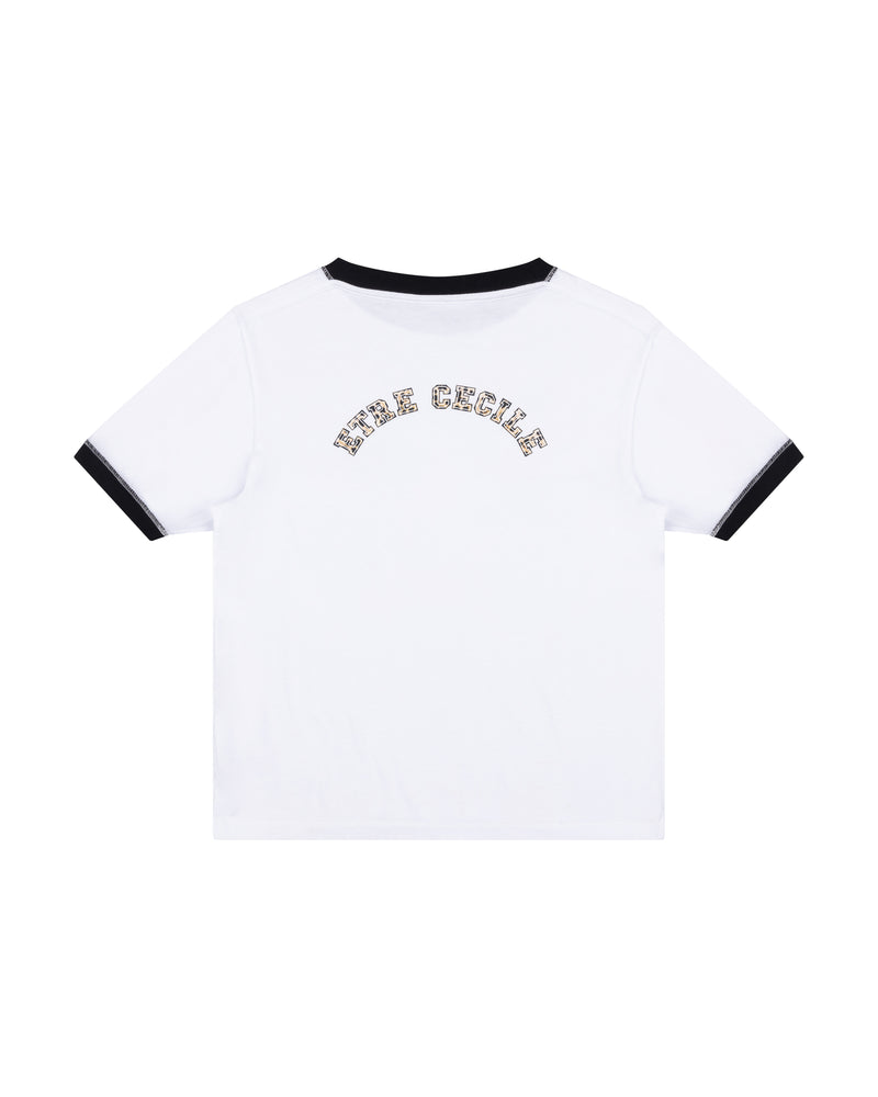 Etre Cecile Varsity Cheetah Ringer T-Shirt