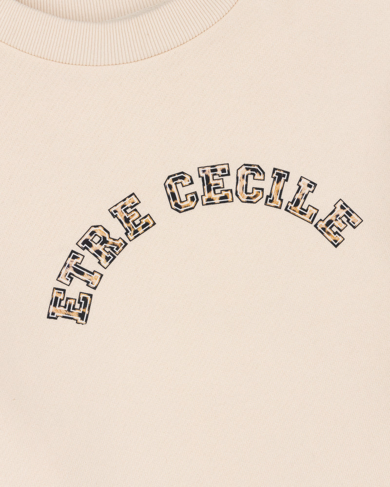 Etre Cecile Varsity Cheetah Classic Sweatshirt