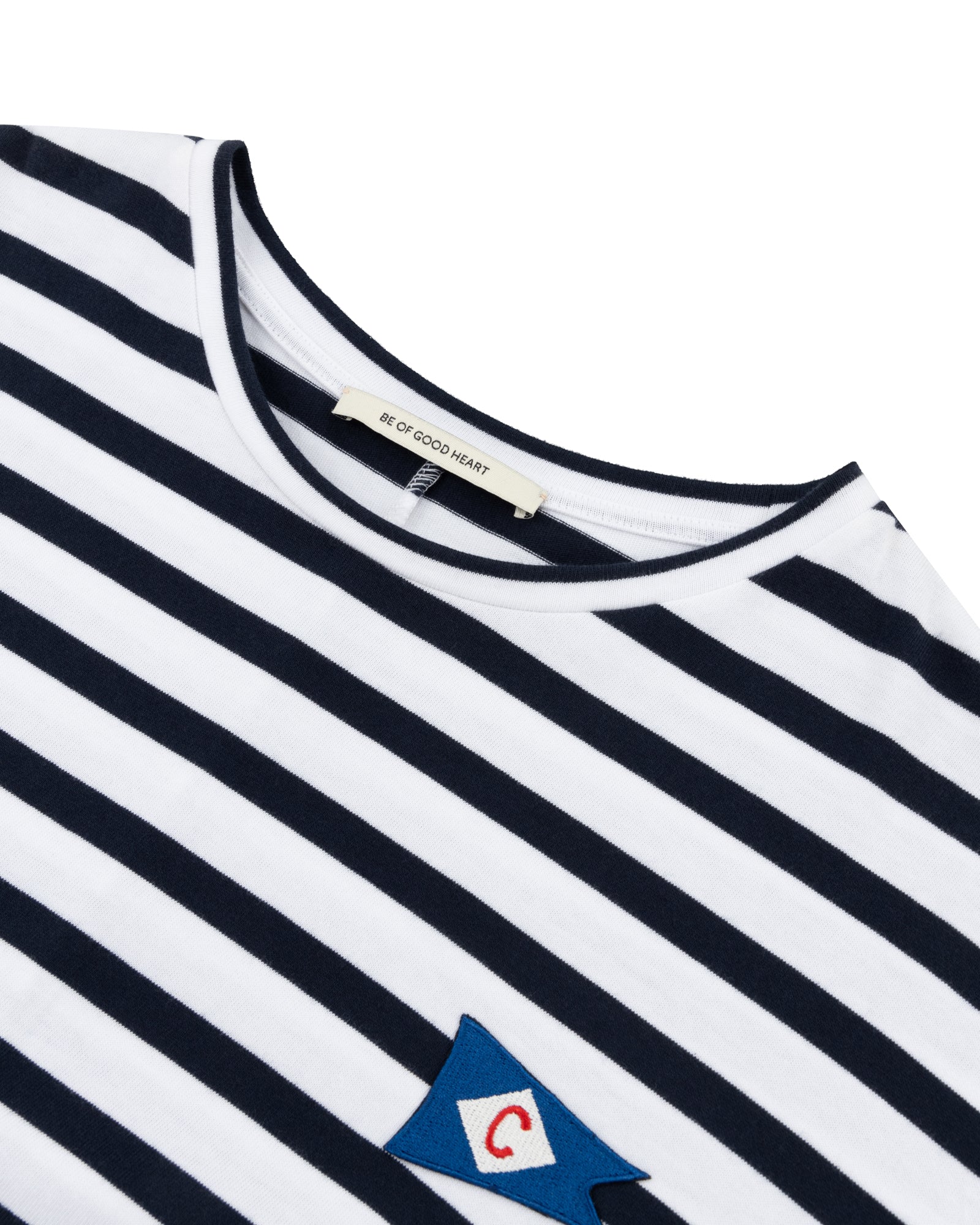 C Flag Badge Short Sleeve Maxi Dress