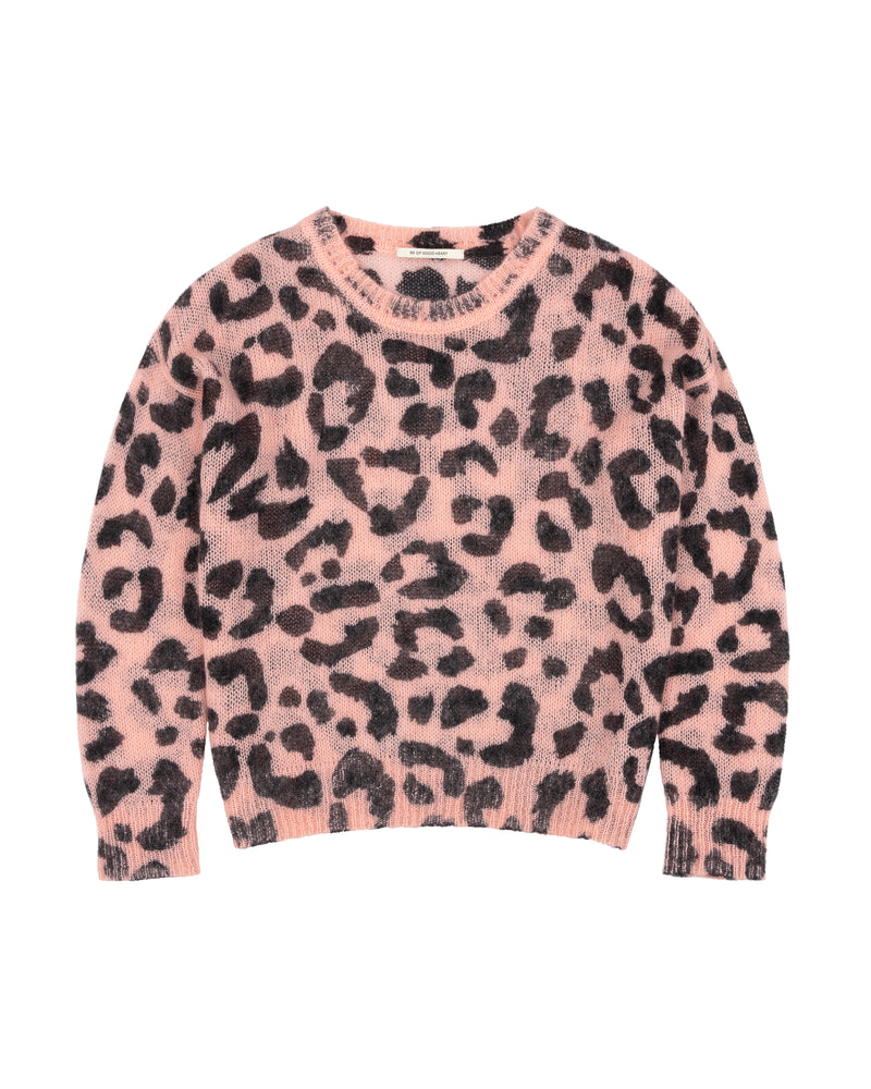 Leopard Mohair Boxy Knit - Être Cécile