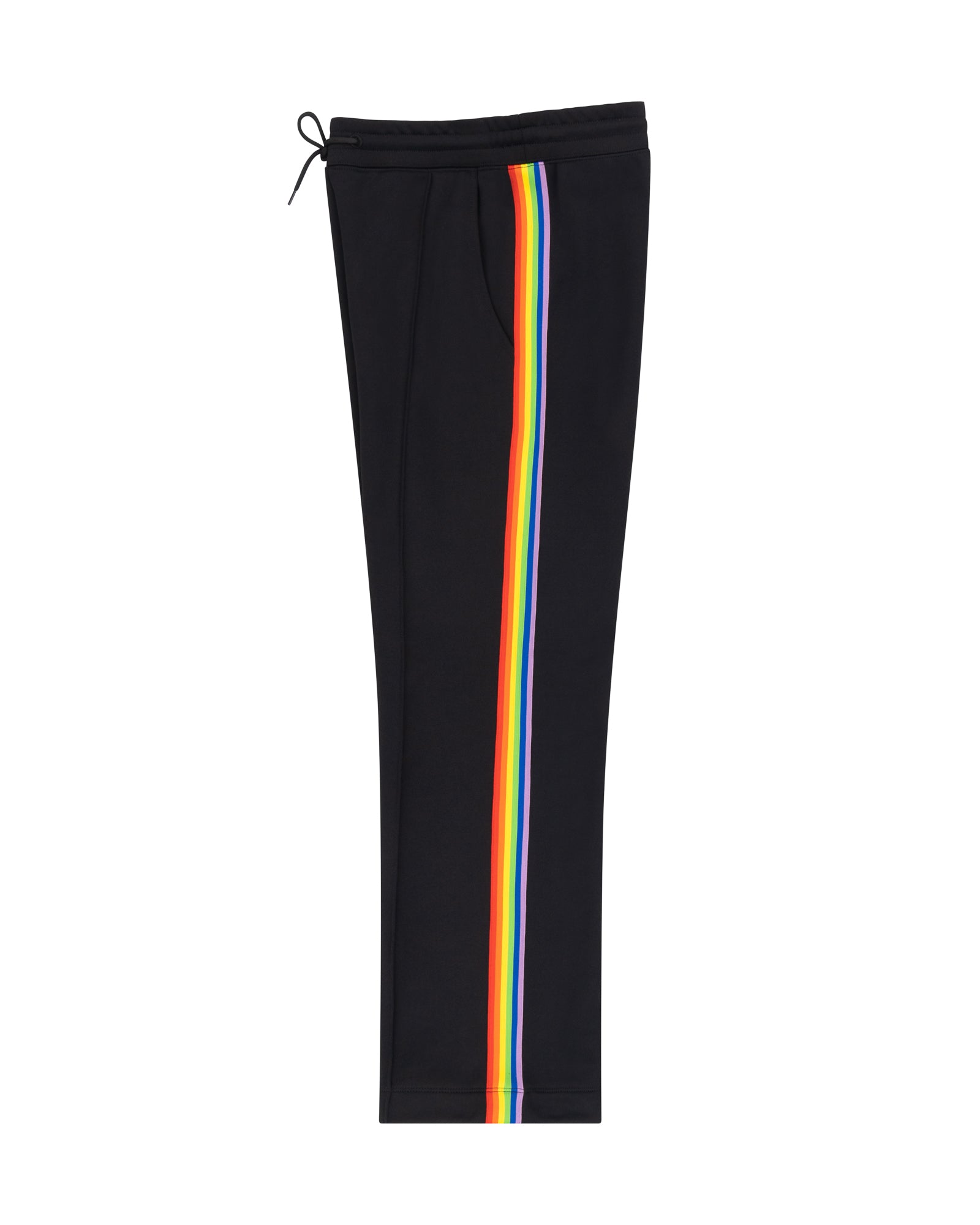 Rainbow striped pants best sale