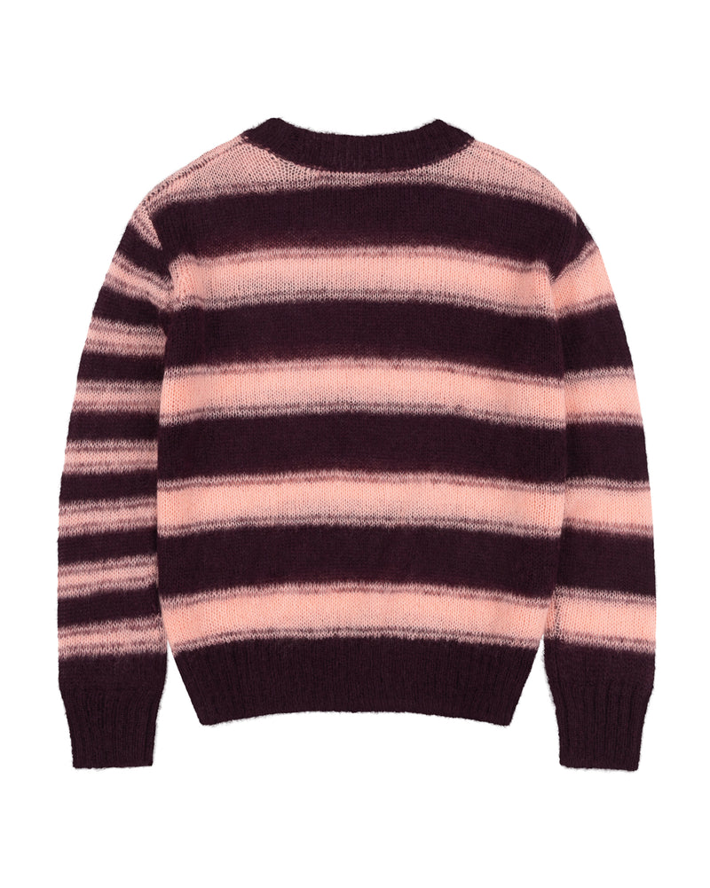 Striped Mohair Blend Boxy Knit